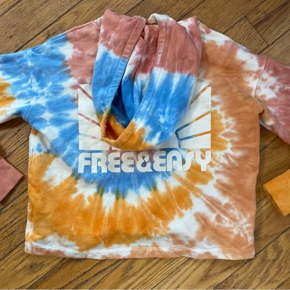 Madewell X Free & Easy Tie Dye Hoodie Sweatshirt Size XS - Picture 9 of 10
